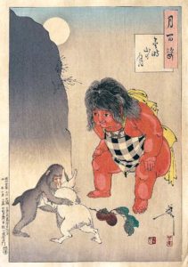 Moon of Kintoki's mountain (Kintokiyama no tsuki). Tsukioka Yoshitoshi