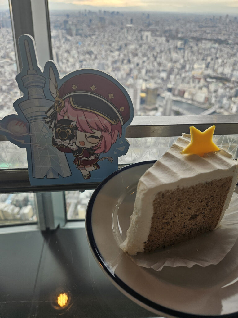 View from cafe at Tkyo Skytree.