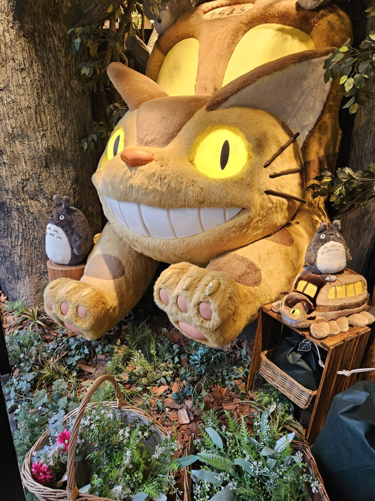 The iconic life sized Catbus at Tokyo Skytree